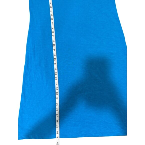 Kettlewell Womens Shift Dress Short Sleeve Jersey Aqua Blue Cotton Size L - Picture 7 of 8